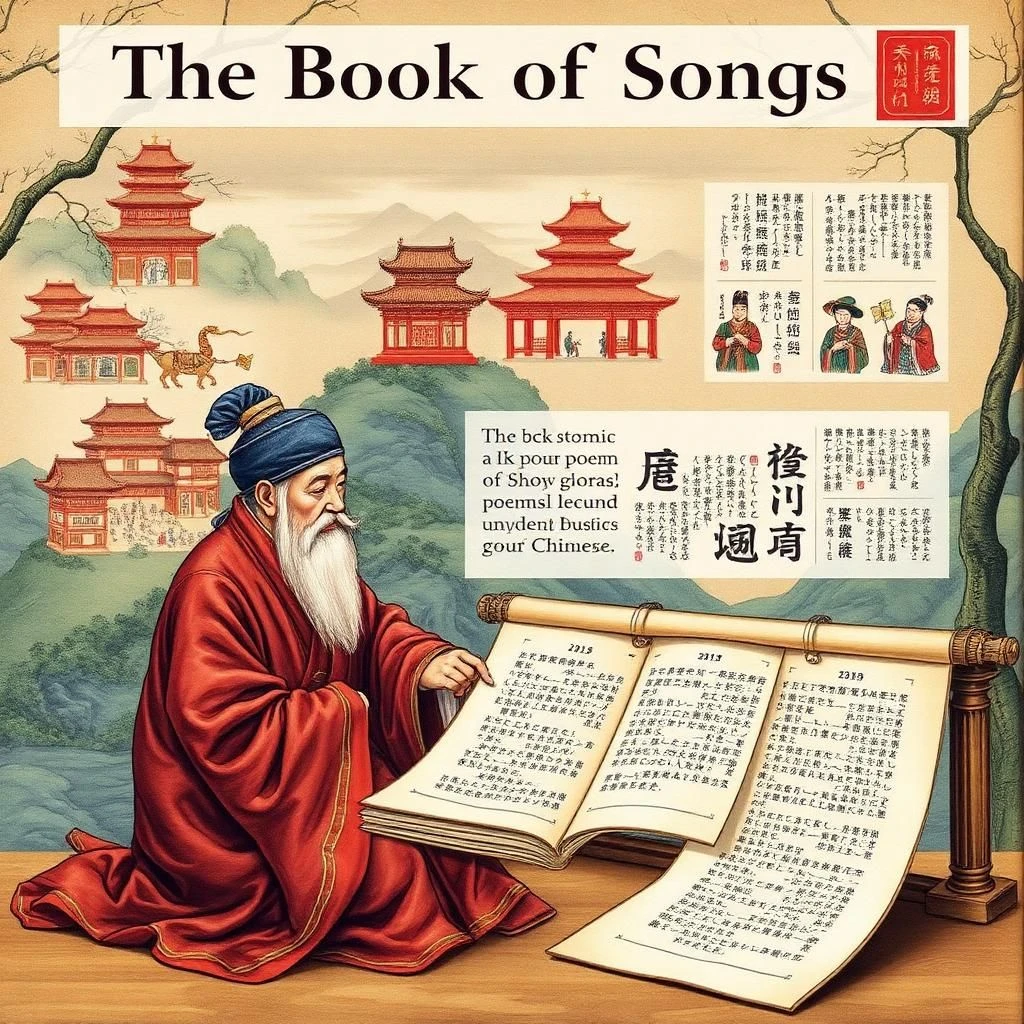 قدمت ادبیات کهن چین و ویژگی های آن 2 ساختار کتاب ترانه های چینی و ارتباط آن با ادبیات کهن چین