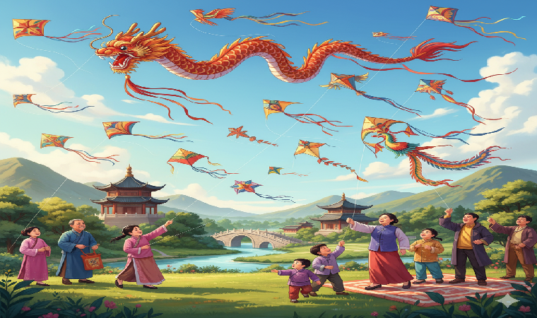 سرگرمی های چینی: از سنتی تا مدرن 5 بادبادک بازی در چین_ سرگرمی_ای با تاریخ هزارساله