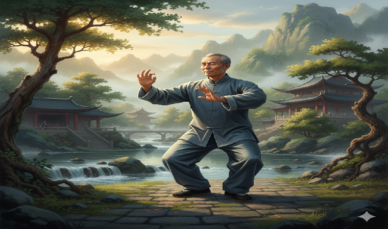 سرگرمی های چینی: از سنتی تا مدرن 4 تای_چی_ ورزش و مدیتیشن در کنار هم