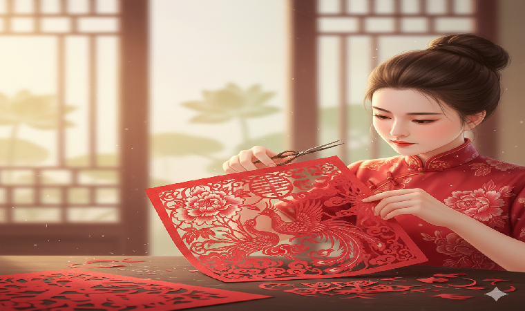 سرگرمی های چینی: از سنتی تا مدرن 1 کاغذبُری چینی_ هنر بریدن کاغذ و ظرافت خلاقانه