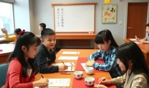 آموزش زبان چینی در کلاس