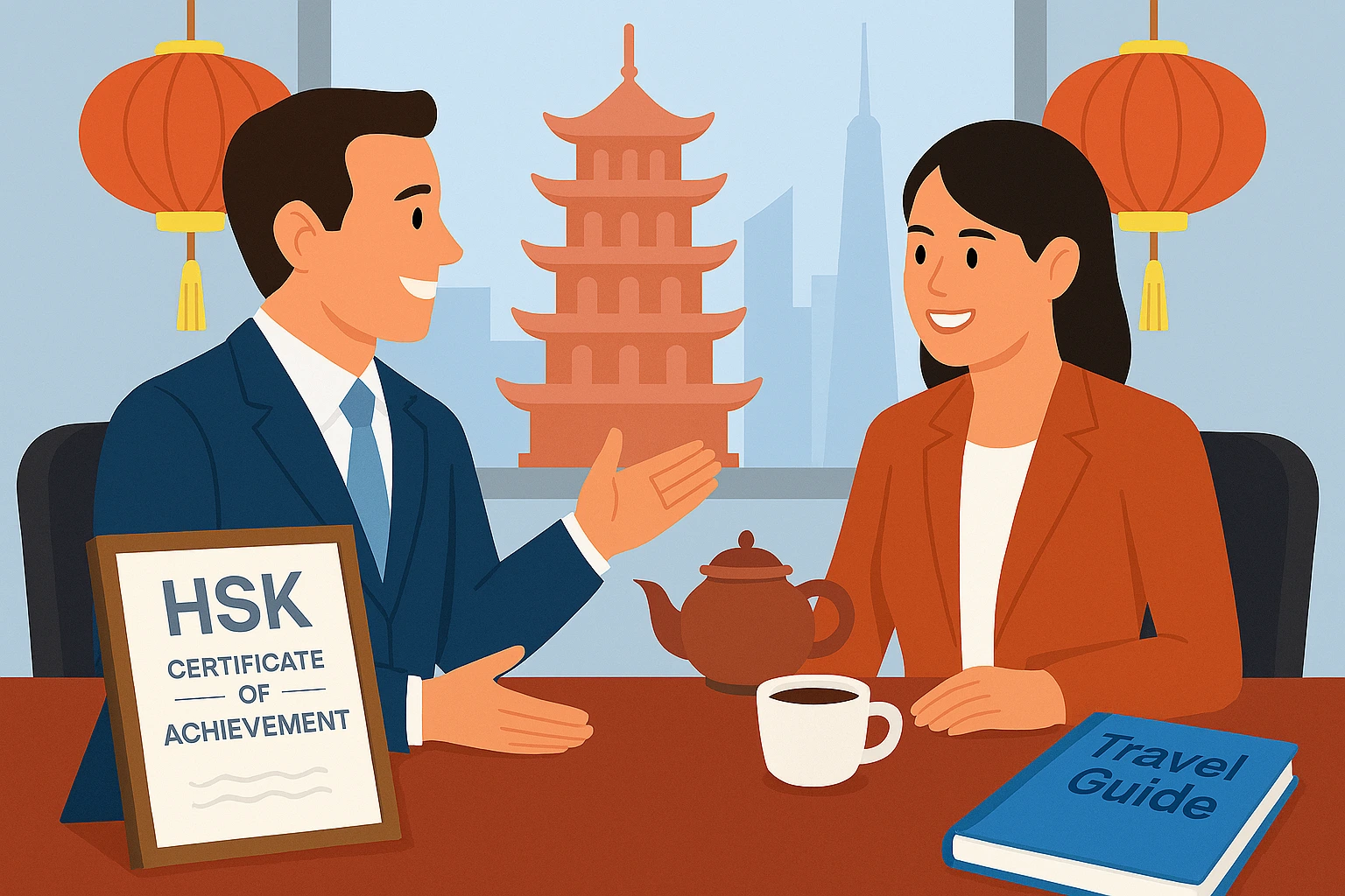 آزمون HSK برای سفرهای تجاری: کلید موفقیت در تجارت با چین 1 مزایای آزمون HSK برای سفرهای تجاری