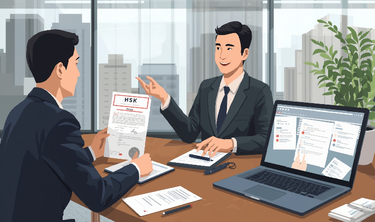 HSK برای فرصتهای شغلی: پلی به دنیای کاری بینالمللی 1 مزایای مدرک HSK برای موقعیت های شغلی